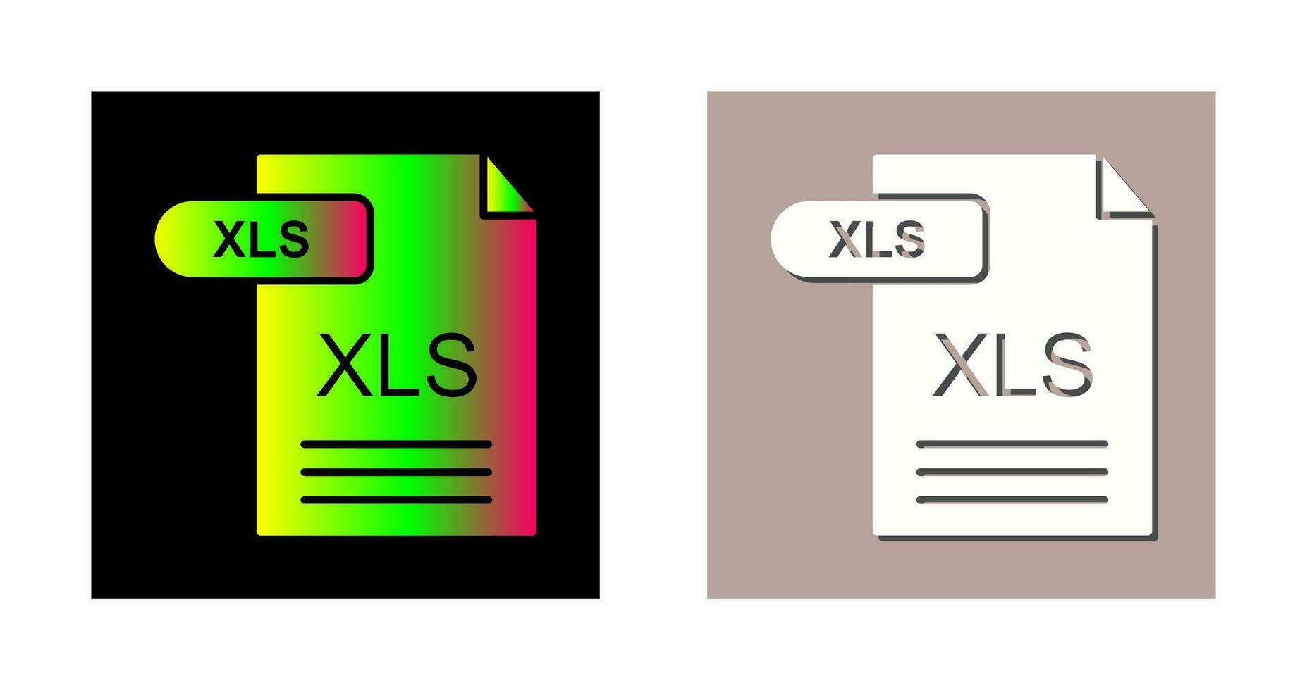 icône de vecteur xls