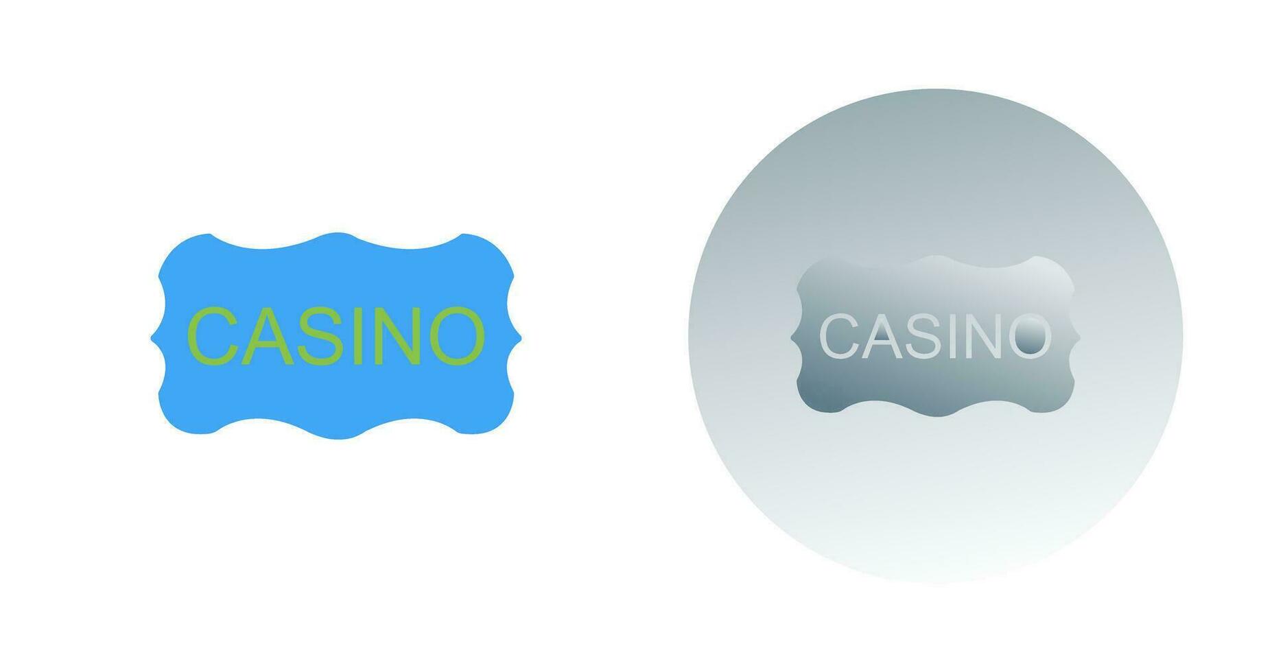 icône de vecteur de signe de casino