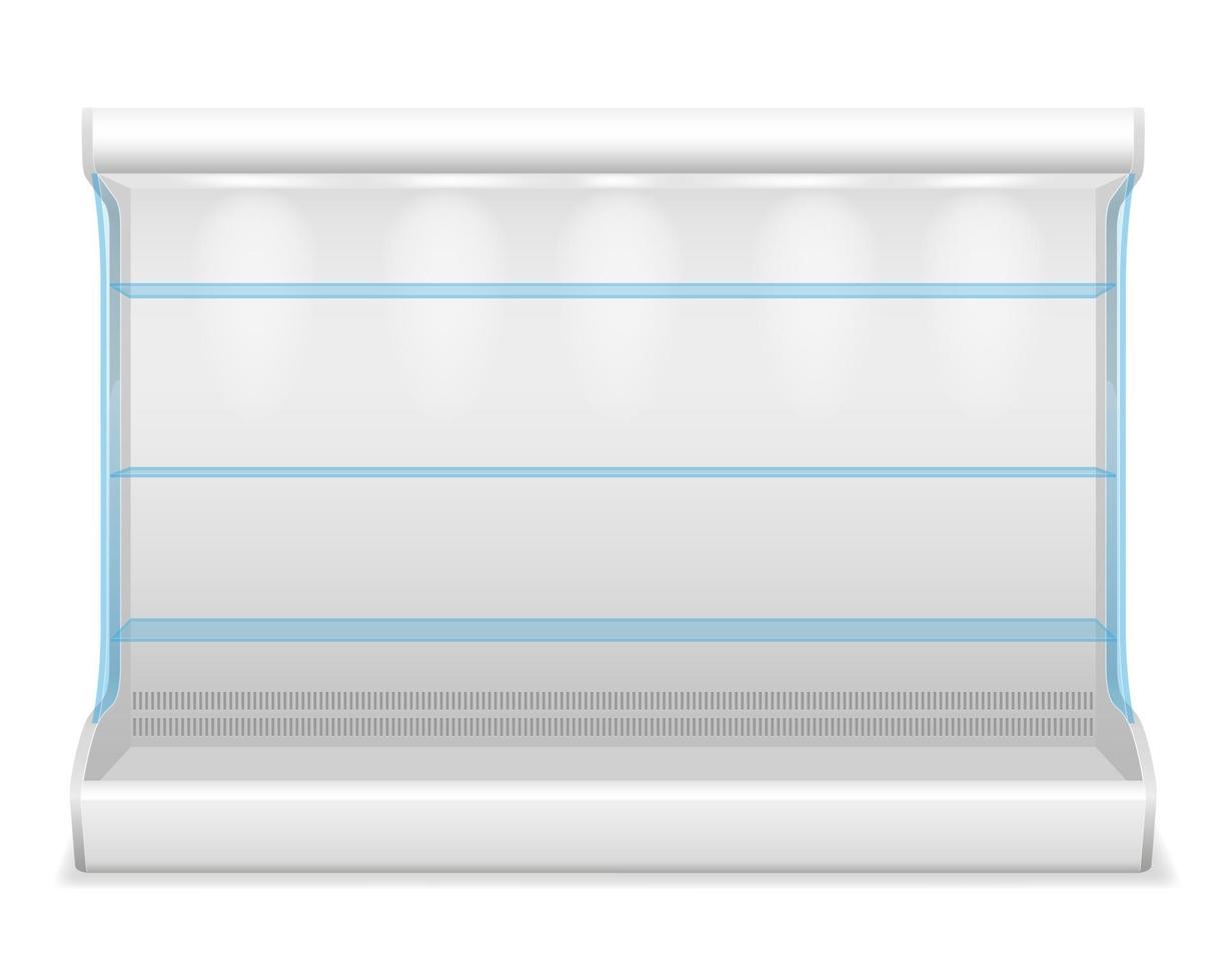 réfrigérateur de magasin commercial pour refroidir et conserver les aliments vecteur