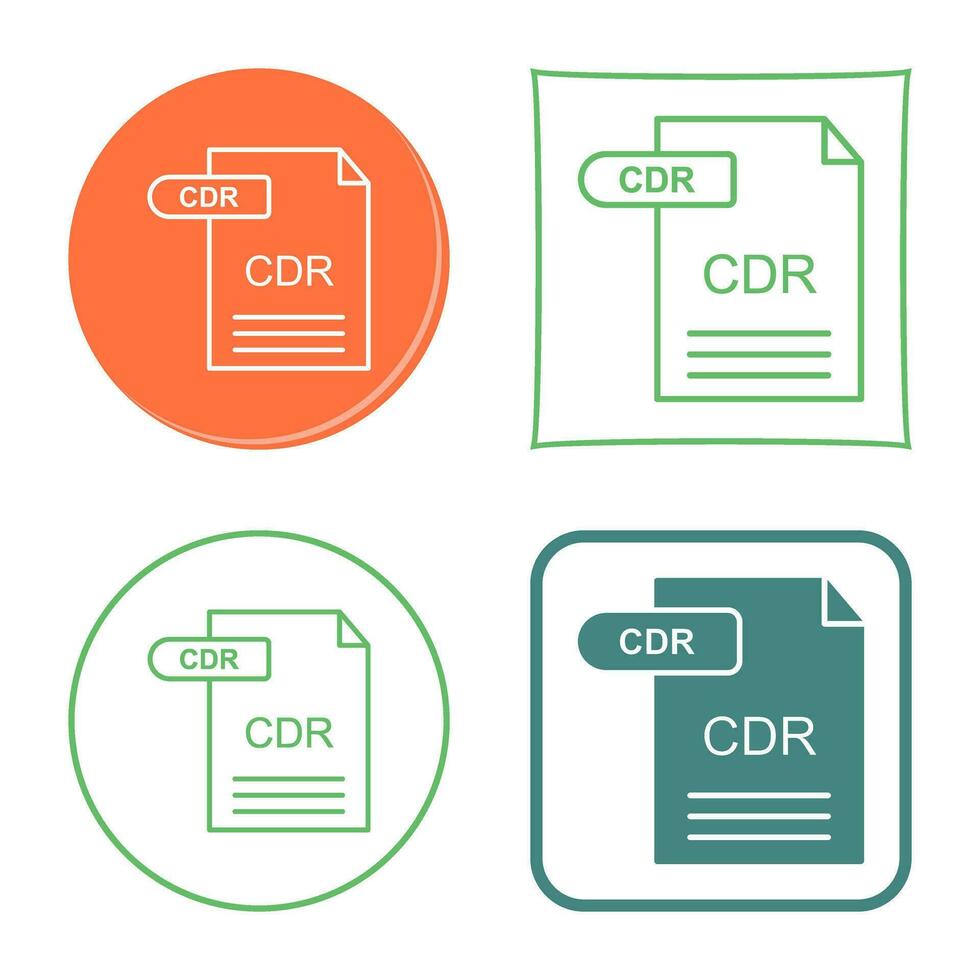 icône de vecteur cdr
