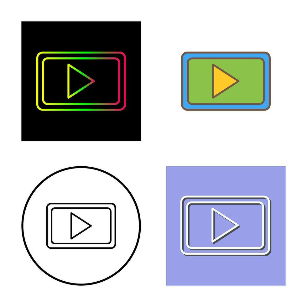 icône de vecteur de communication vidéo unique
