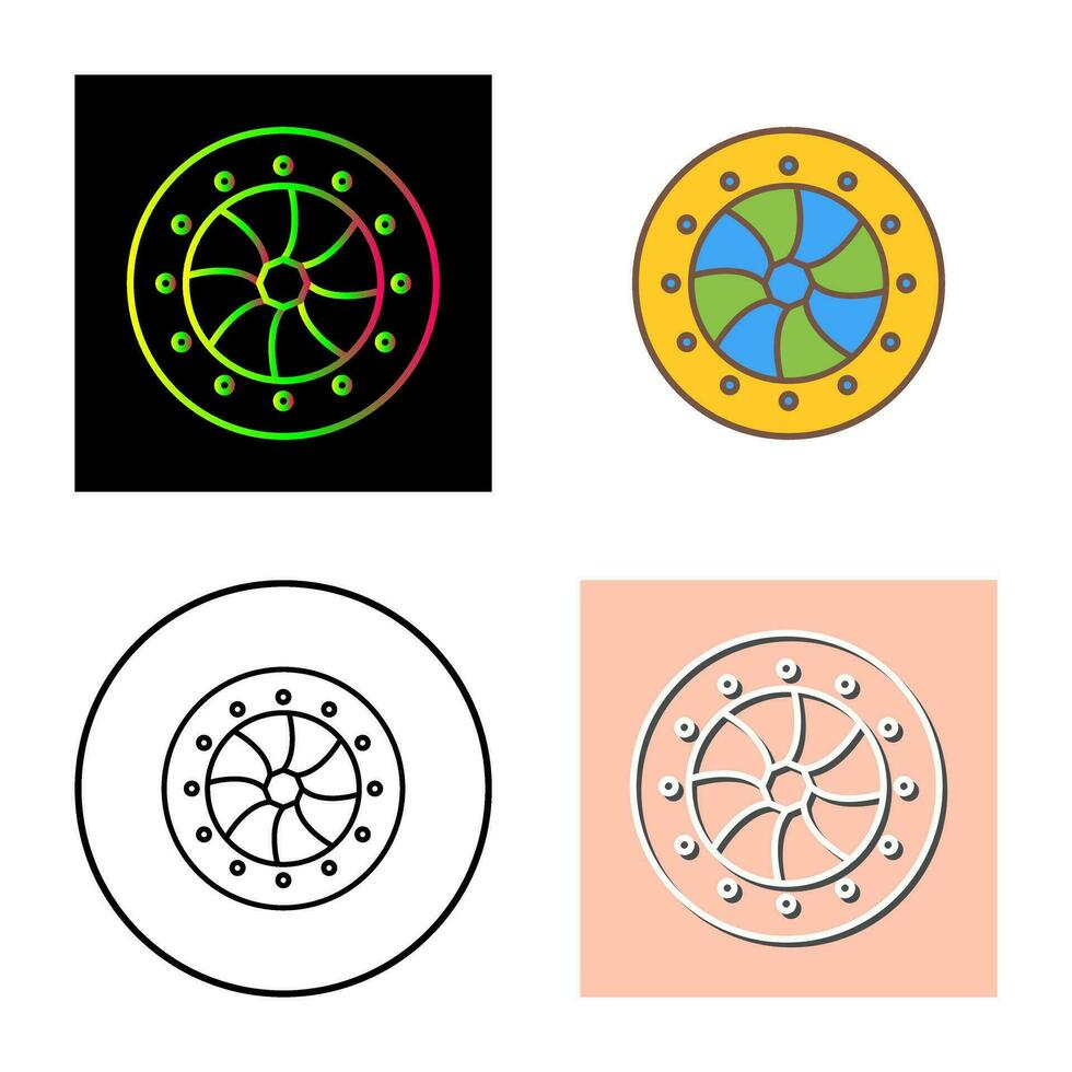 icône de vecteur de diaphragme optique unique