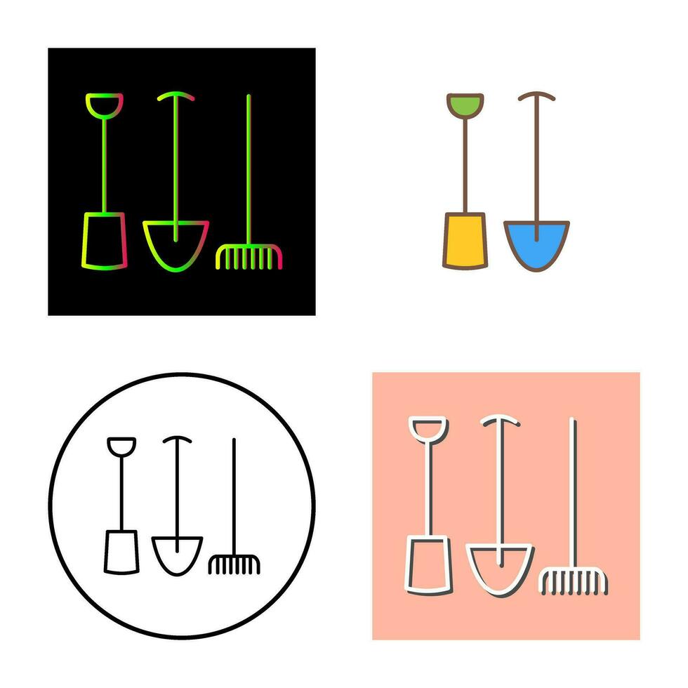 icône de vecteur d'outils de jardinage