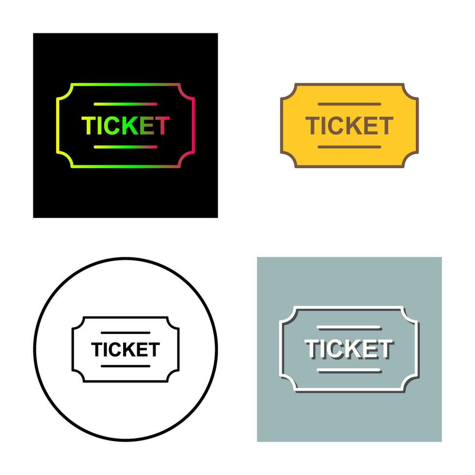 icône de vecteur de billets