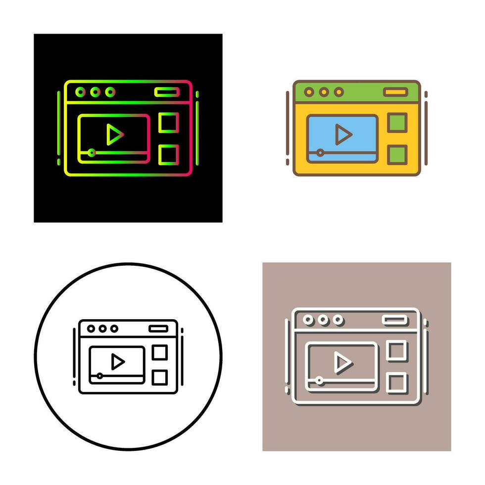 icône de vecteur vidéo