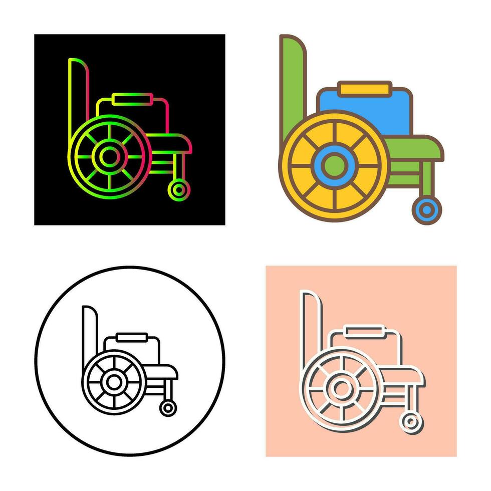 icône de vecteur de fauteuil roulant