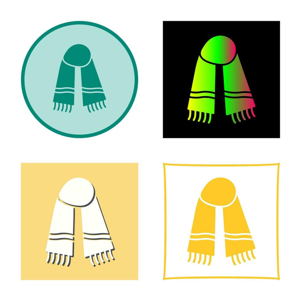 icône de vecteur d'écharpe chaude