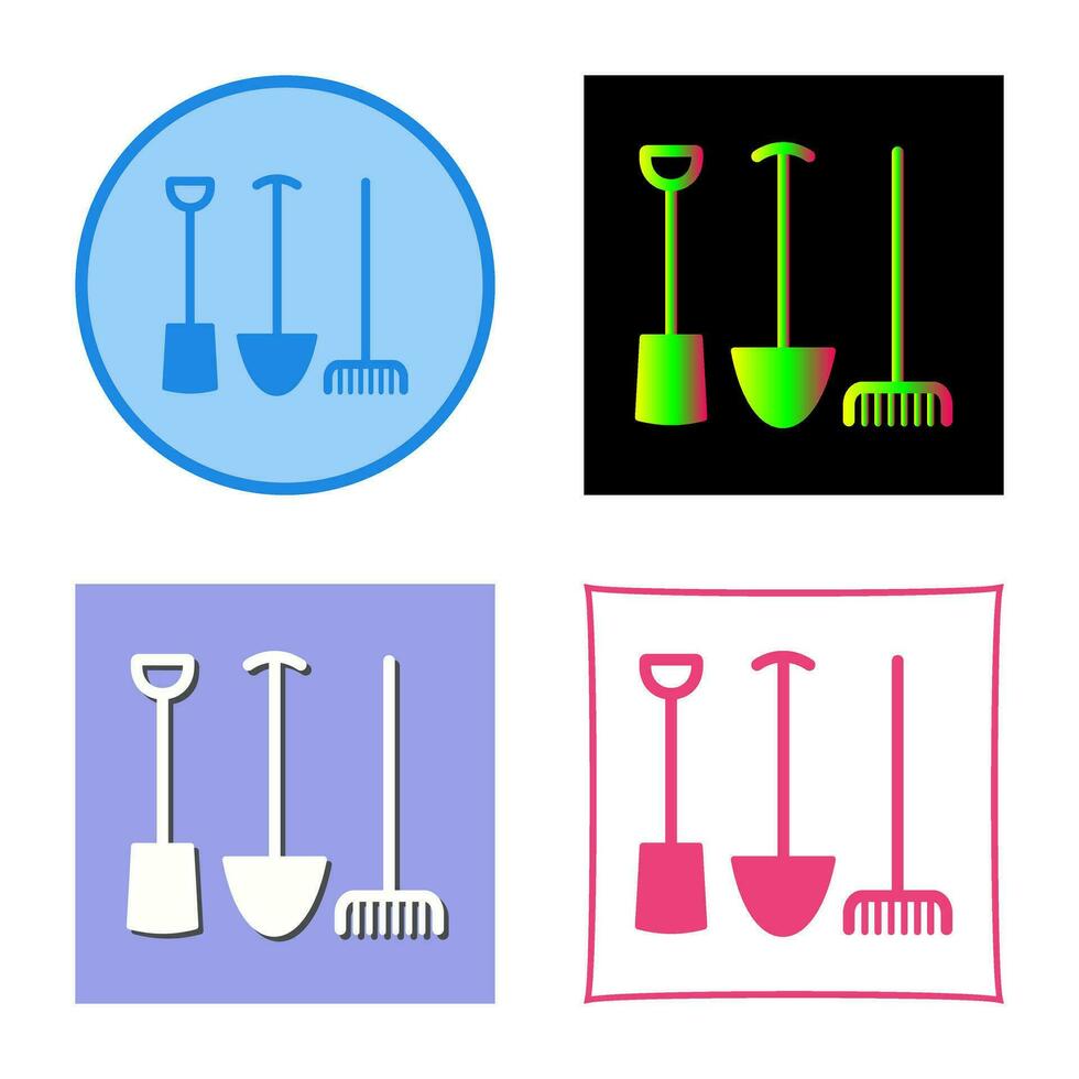 icône de vecteur d'outils de jardinage