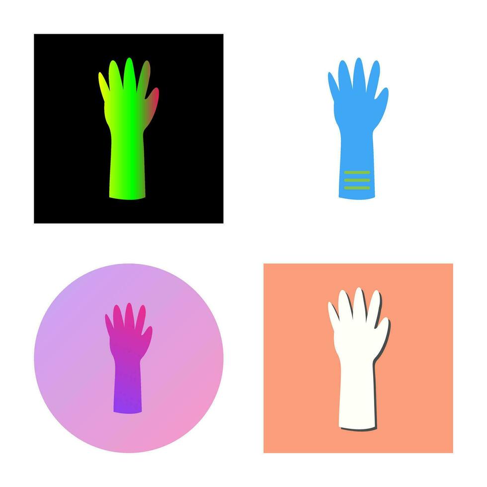 icône de vecteur de gants uniques