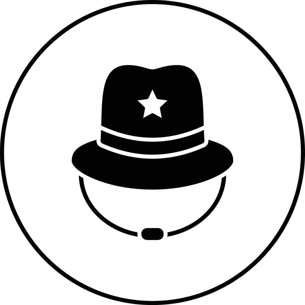 icône de vecteur de chapeau de cow-boy