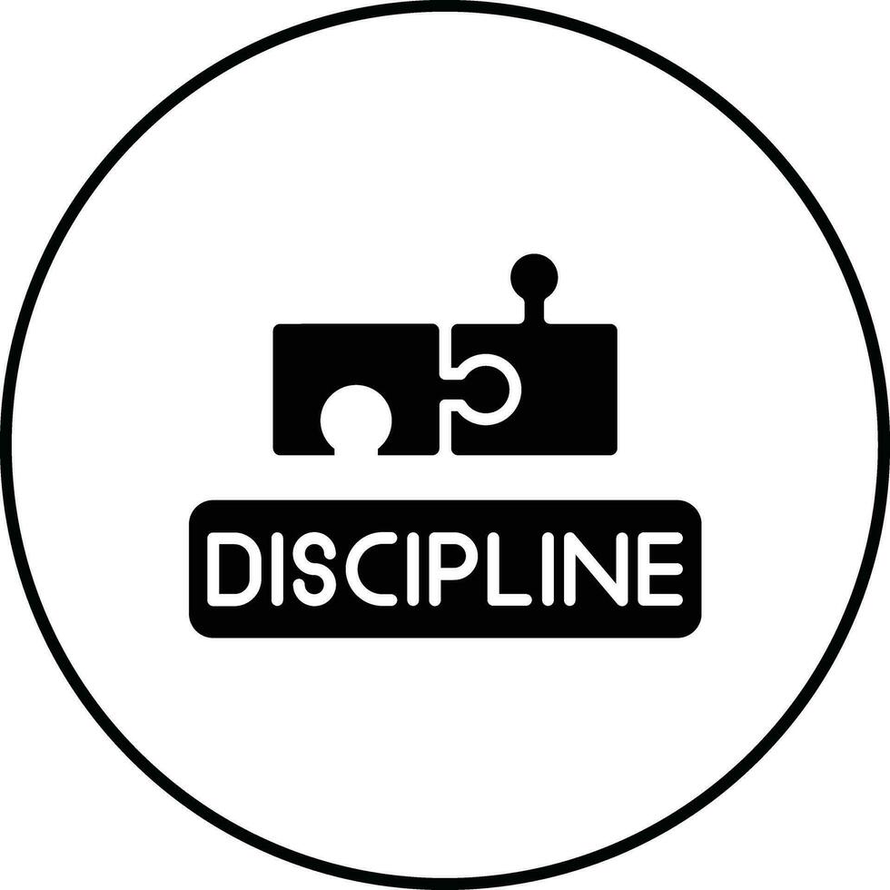 la discipline vecteur icône