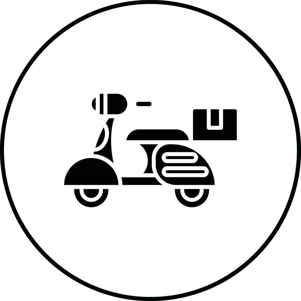 livraison sur bicyclette vecteur icône