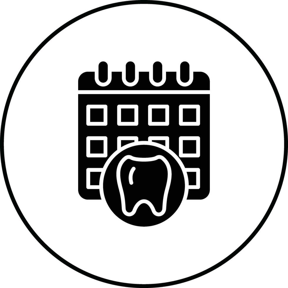 icône de vecteur de rendez-vous de dentiste