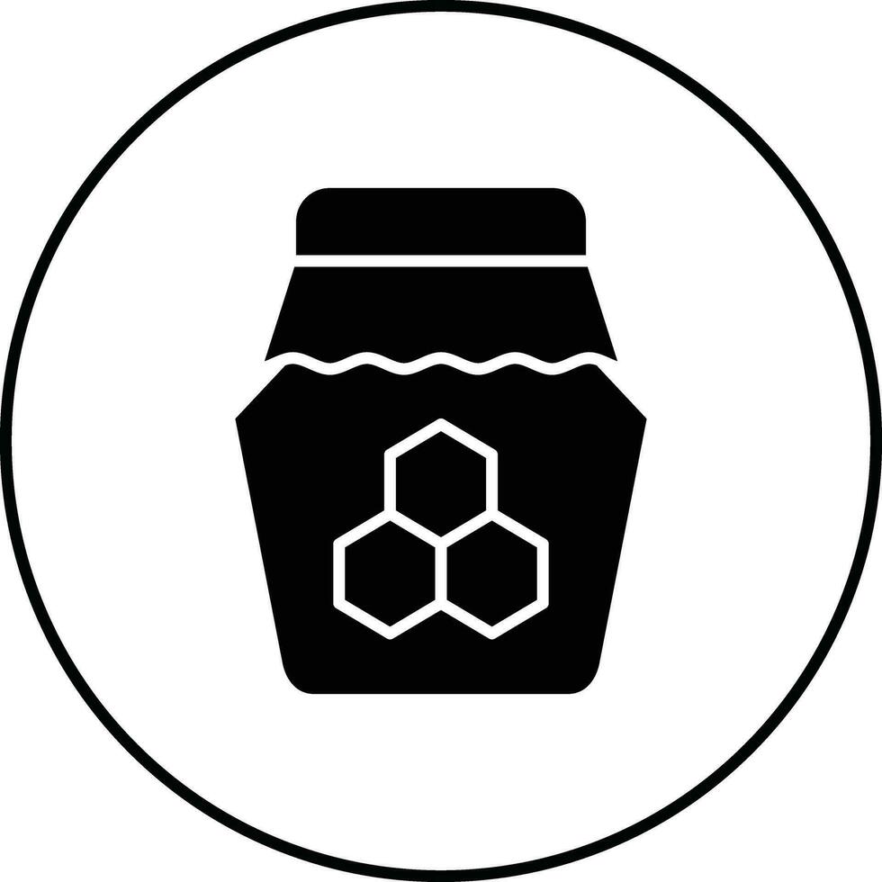 icône de vecteur de pot de miel