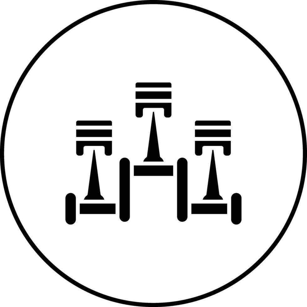 icône de vecteur de piston