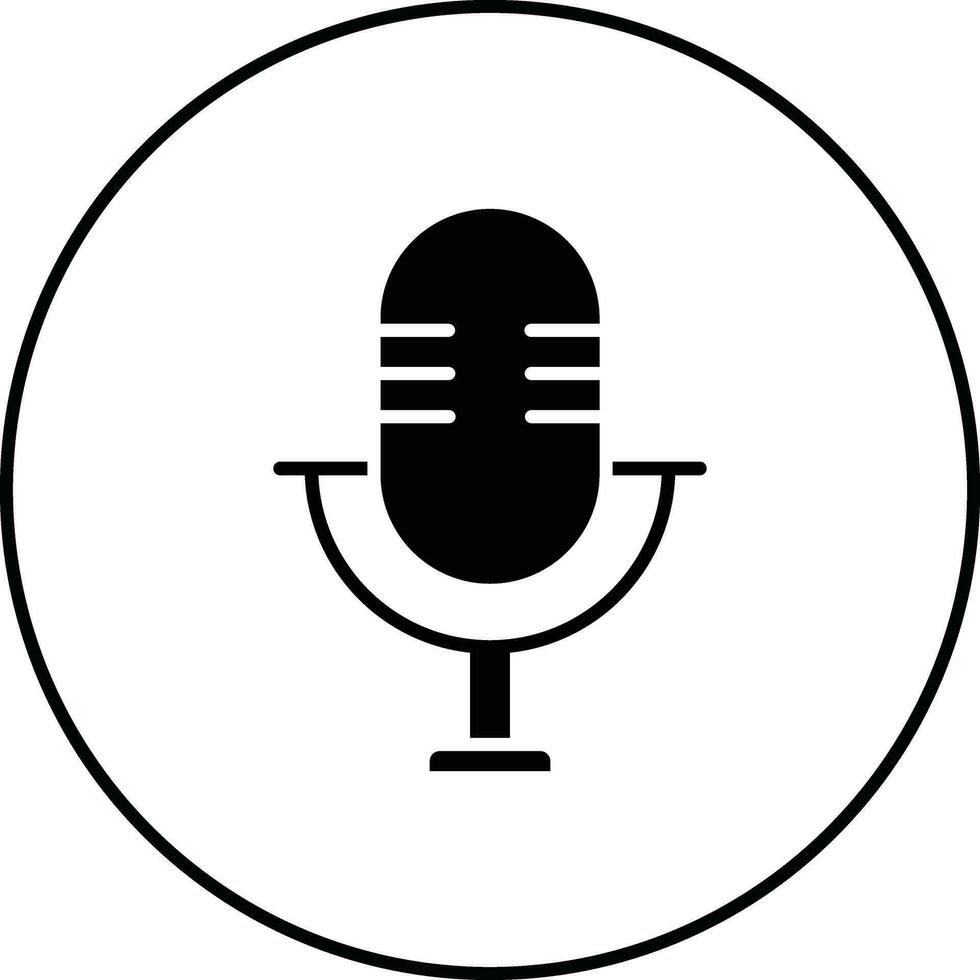 icône de vecteur de microphone