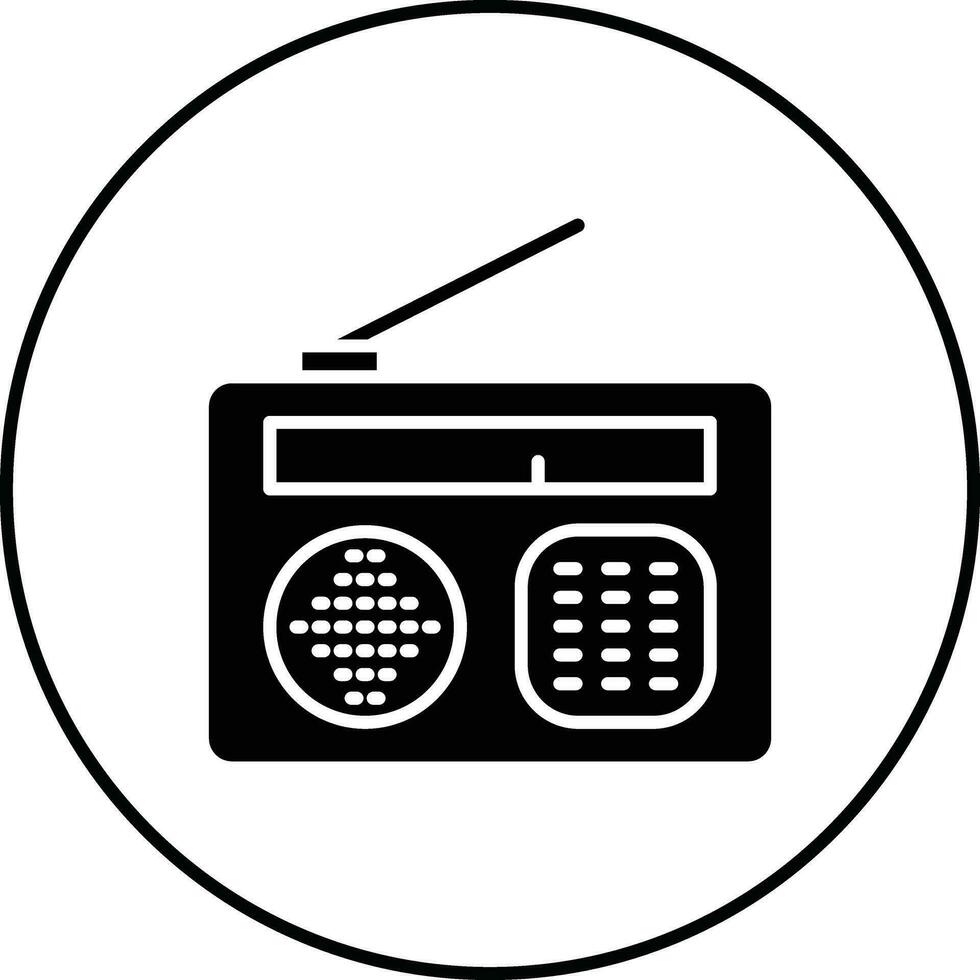 icône de vecteur radio