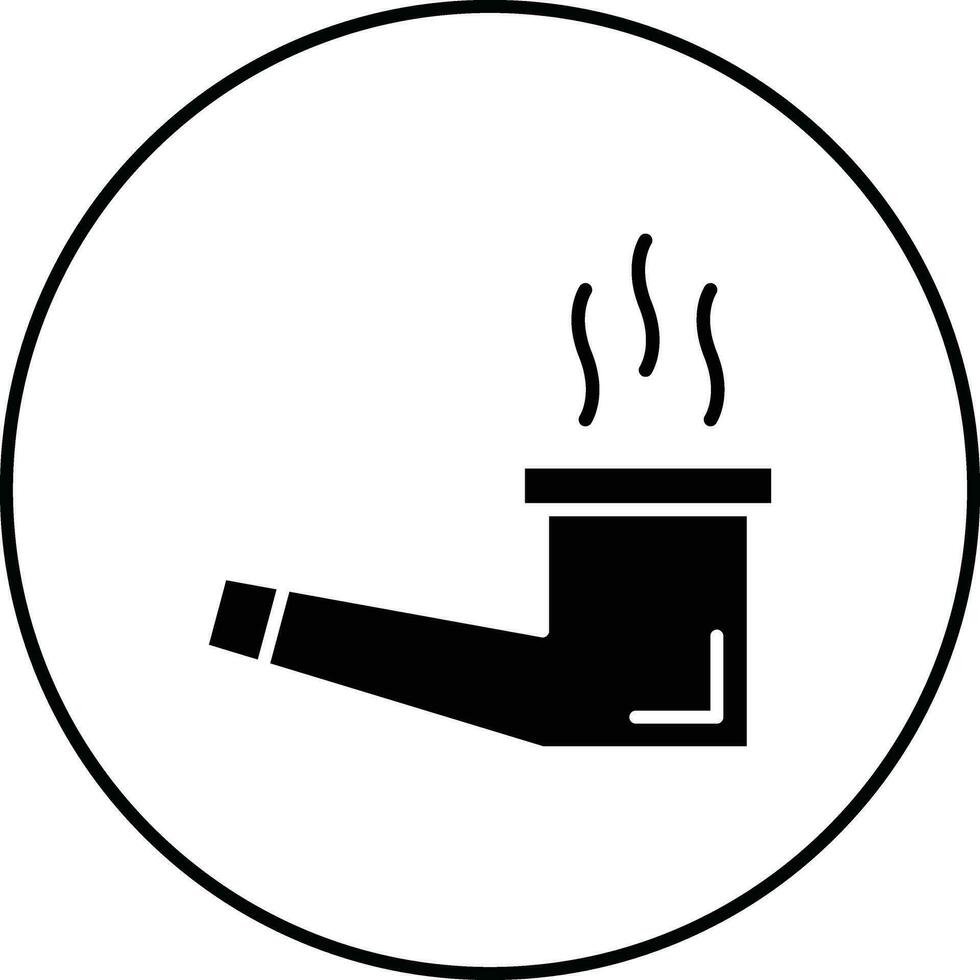 icône de vecteur de pipe à fumer
