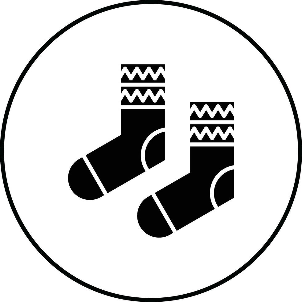 icône de vecteur de chaussettes