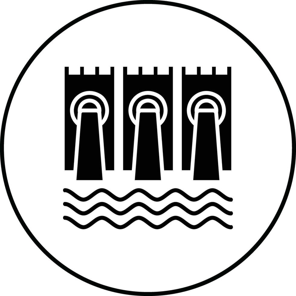 icône de vecteur de barrage