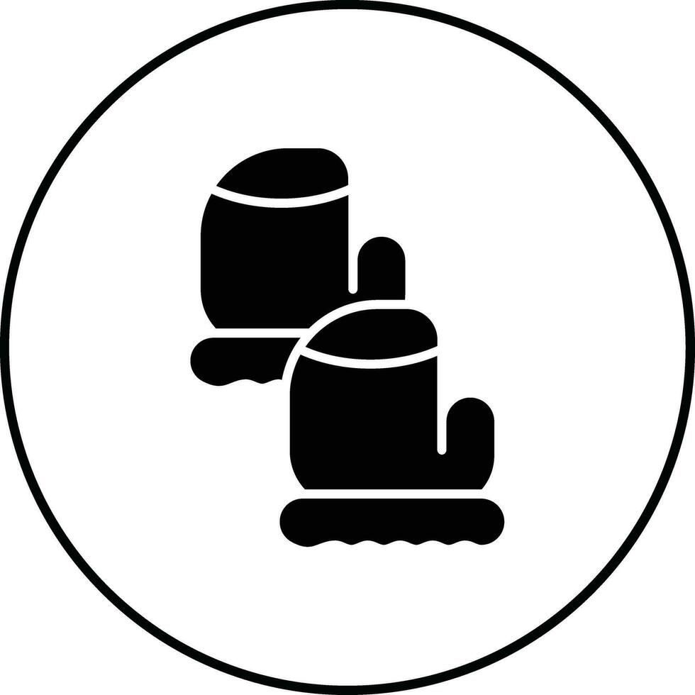 icône de vecteur de gants de bébé