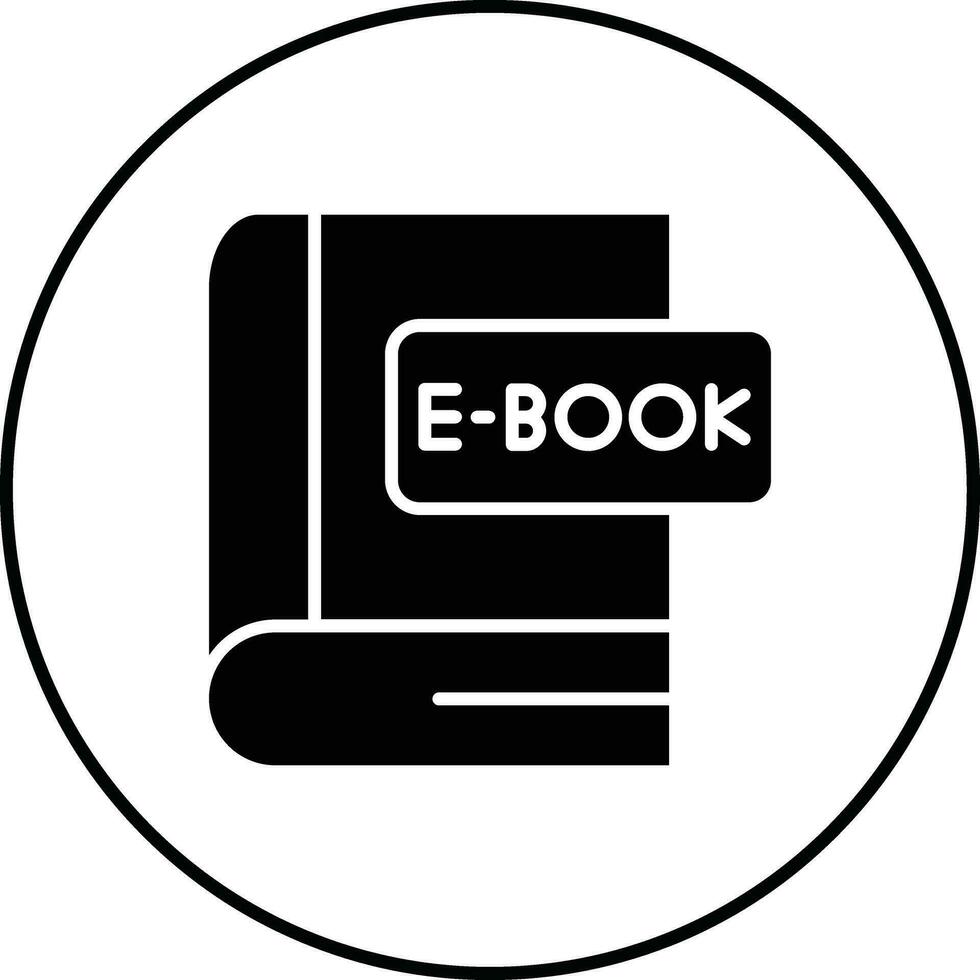 icône de vecteur de livre électronique