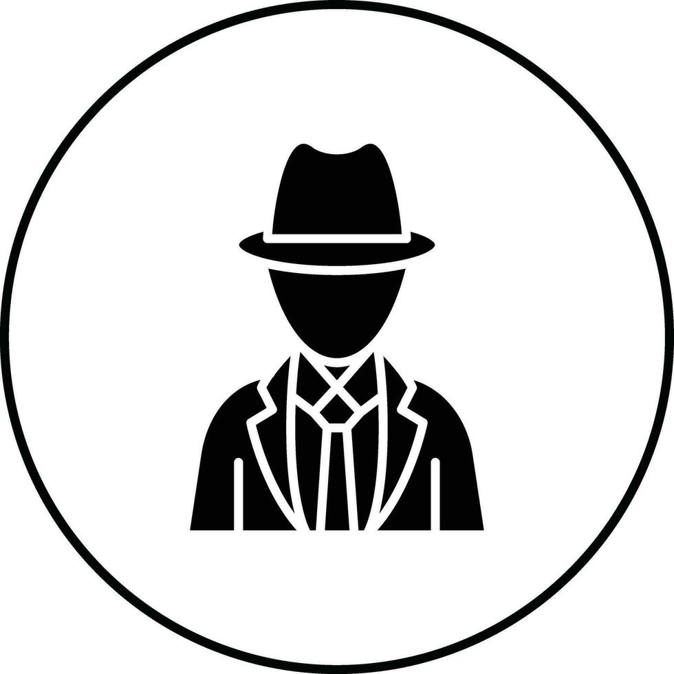 icône de vecteur de détective