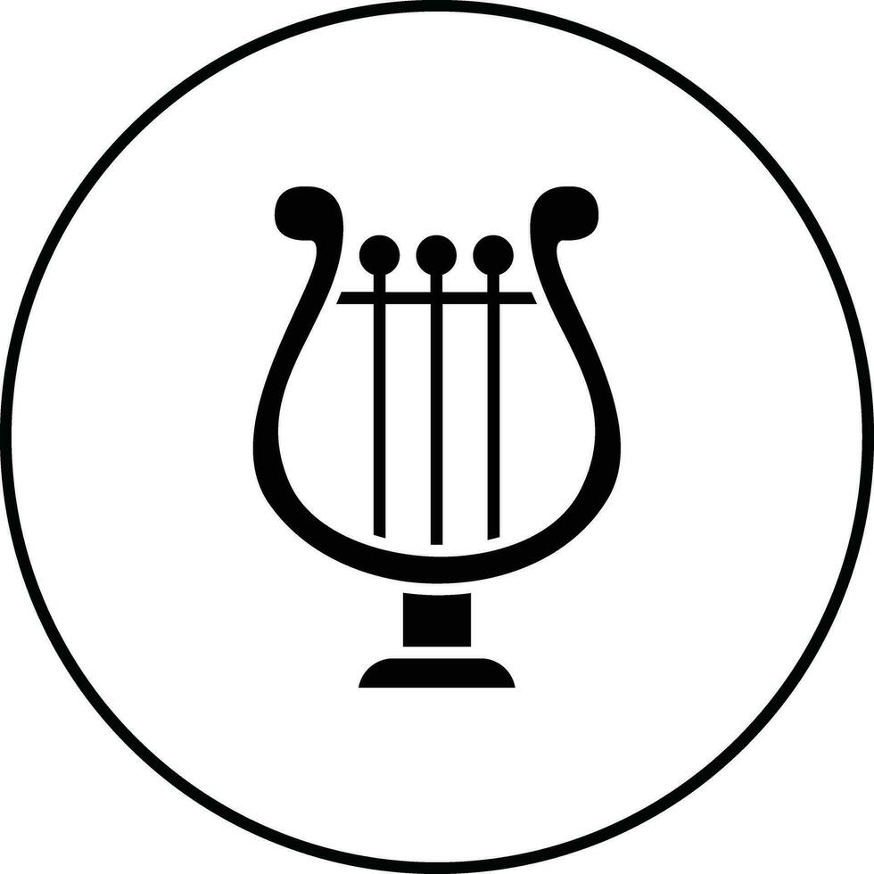 lyre vecteur icône