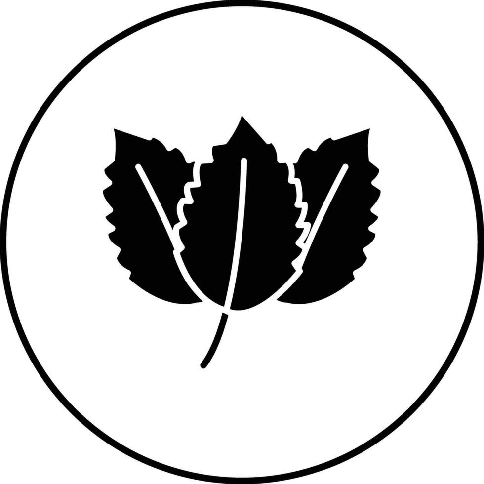 icône de vecteur de menthe verte