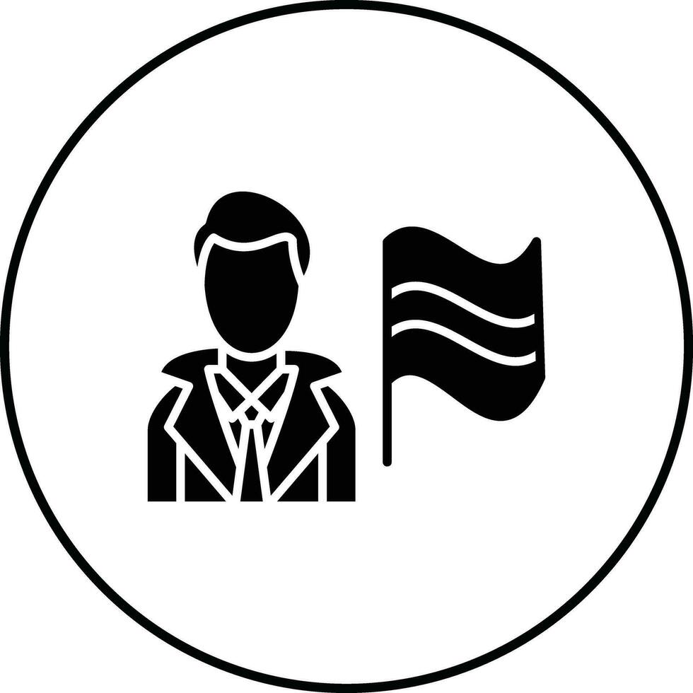 icône de vecteur de leadership
