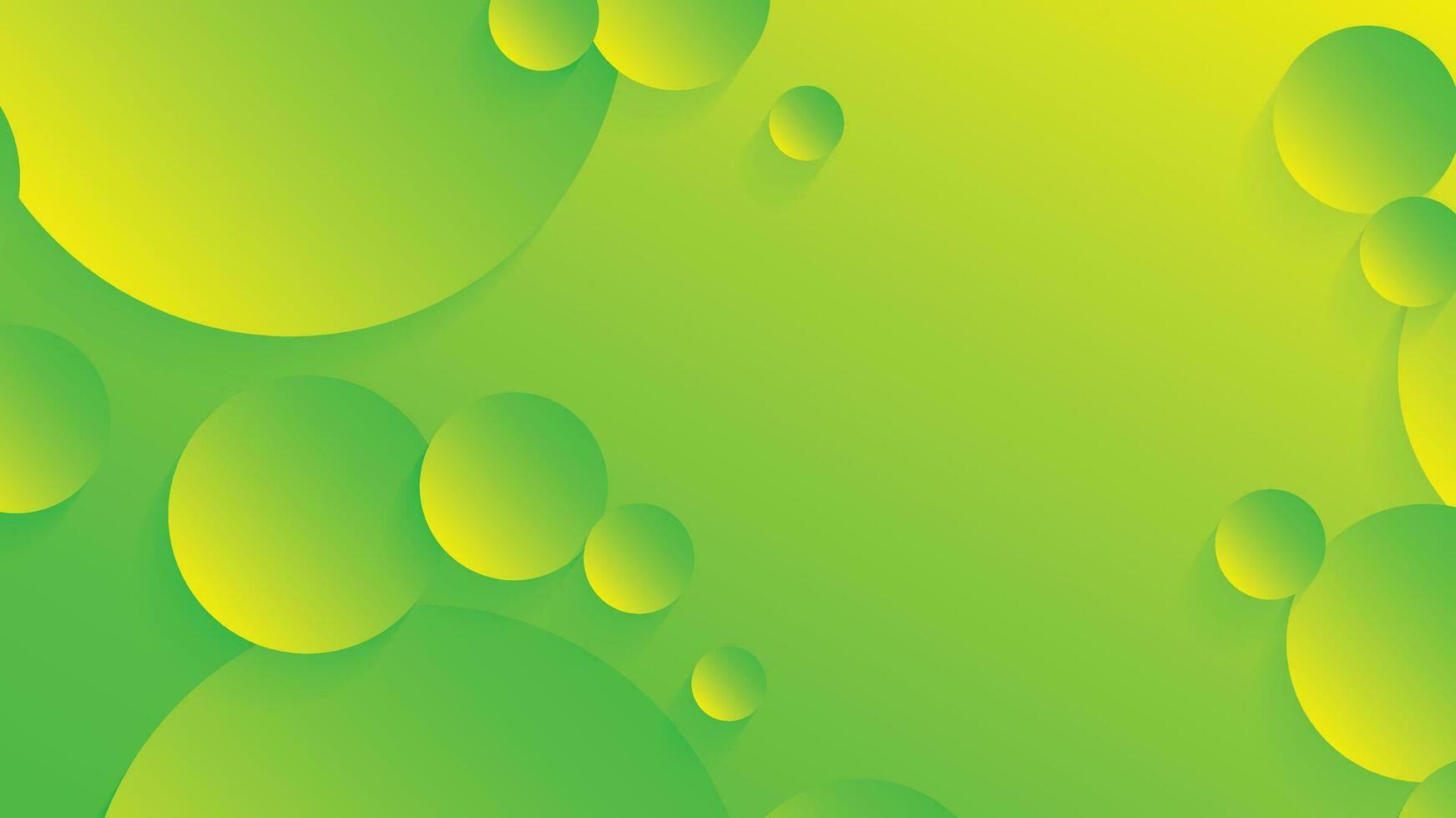 vert et Jaune abstrait cercle pente moderne graphique Contexte vecteur