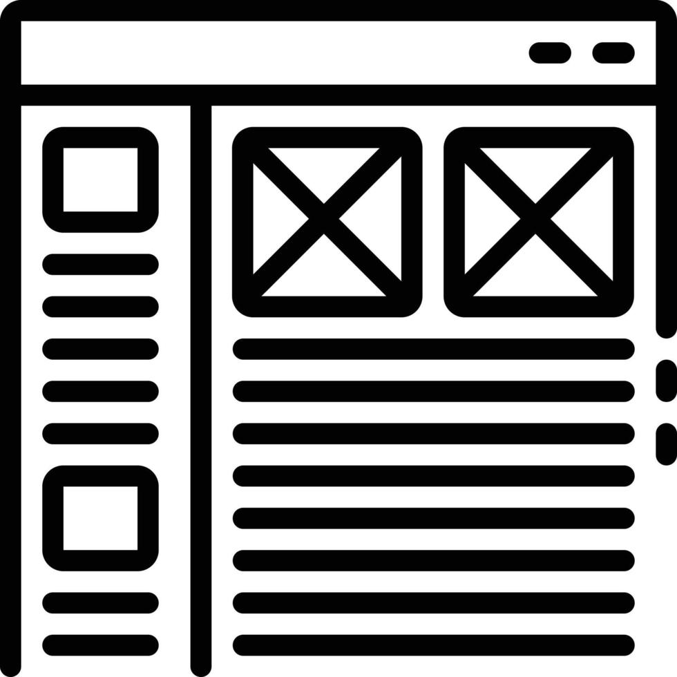 icône de ligne pour l'interface vecteur