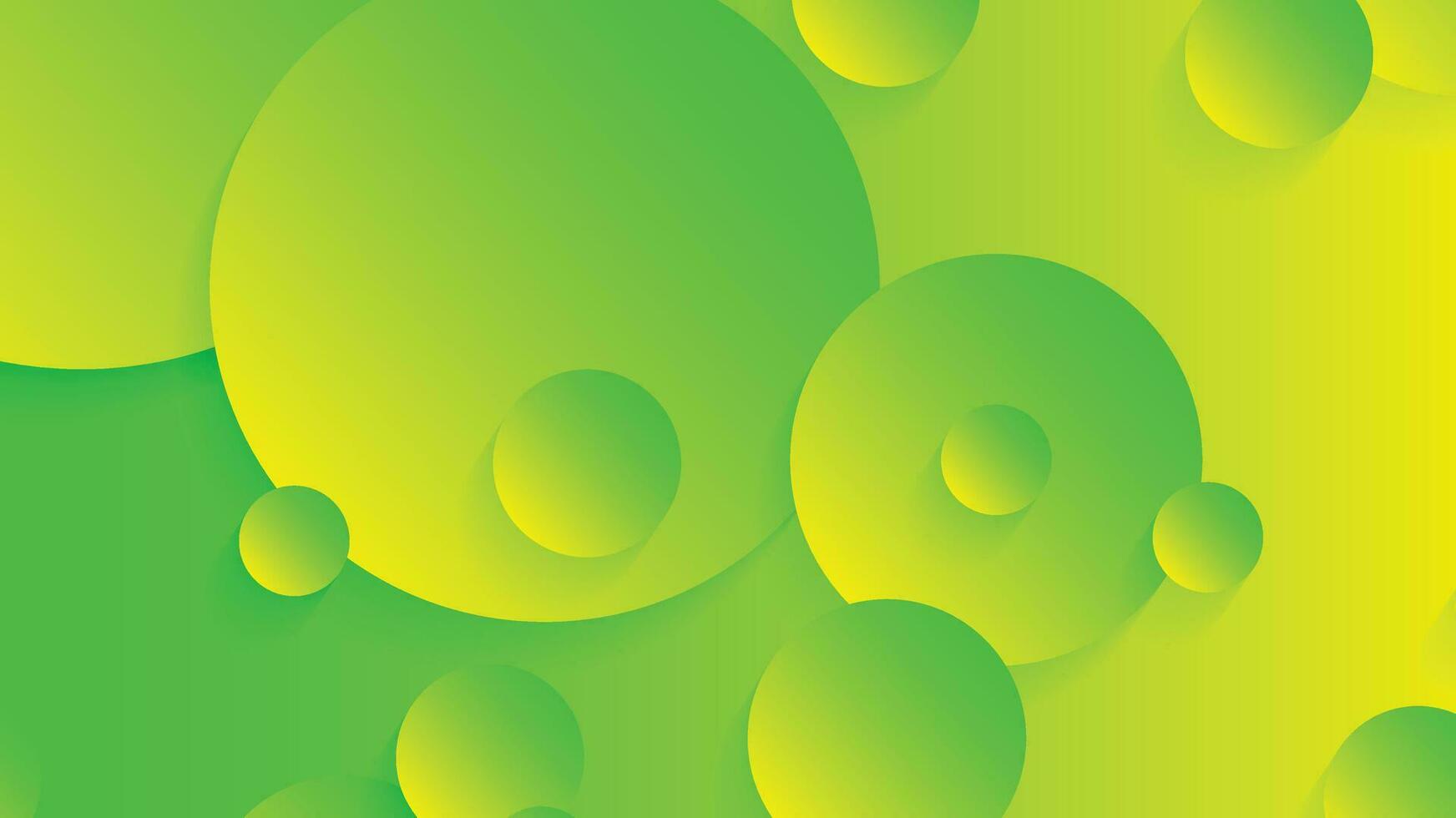 vert et Jaune abstrait cercle pente moderne graphique Contexte vecteur