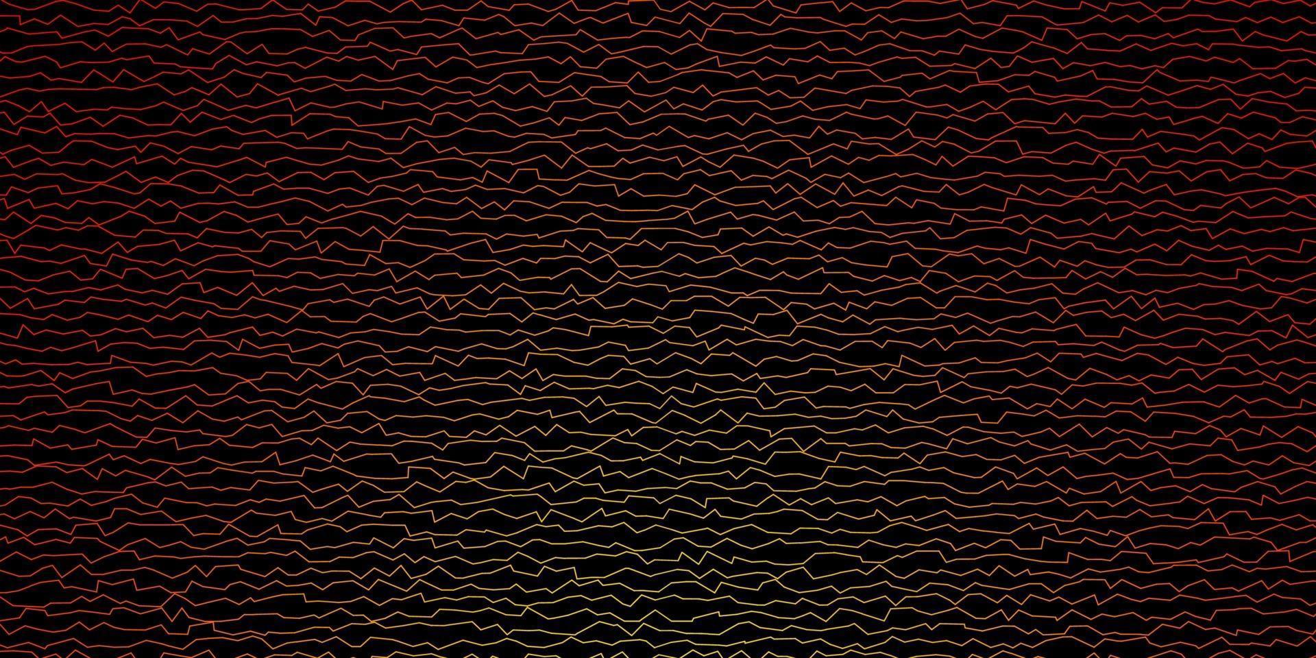 modèle vectoriel orange foncé avec des lignes tordues.