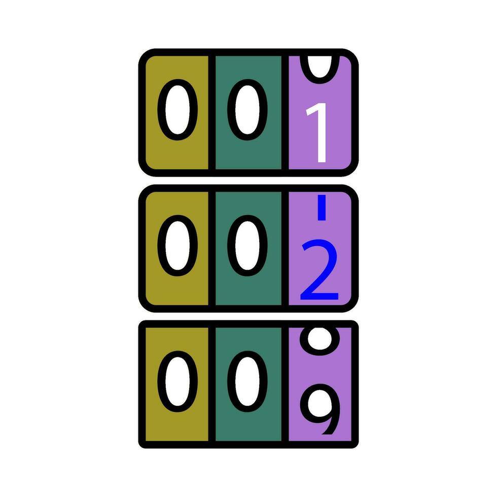 compteur icône vecteur conception modèles