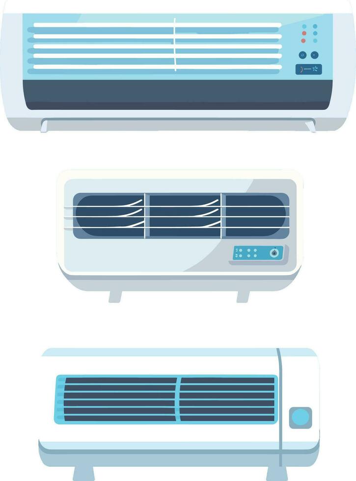 vecteur air conditionnement éléments