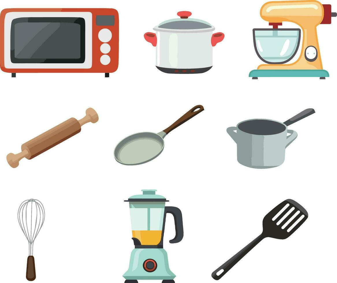 vecteur cuisine outils ans dispositifs illustration