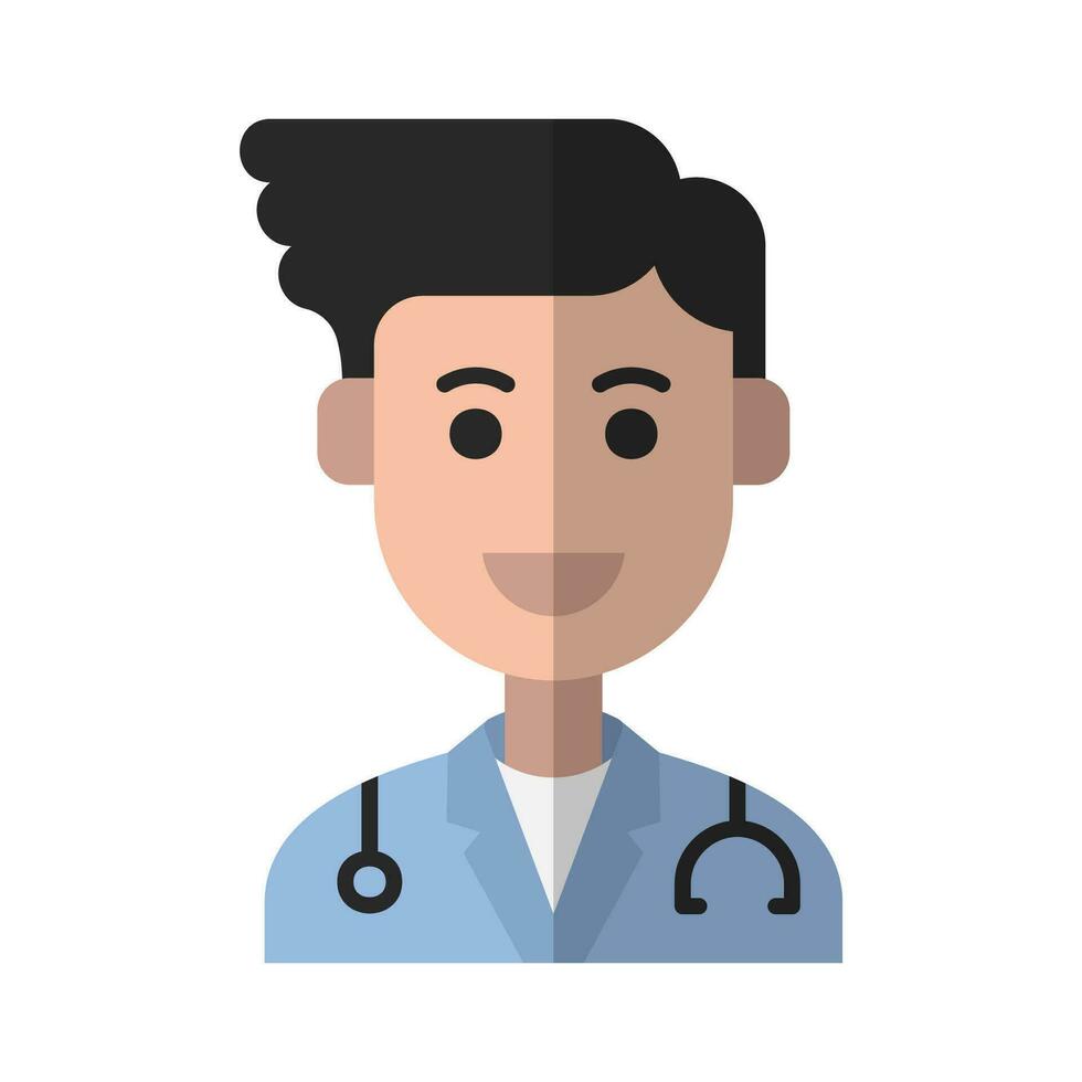 médecin avatar vecteur ilustration