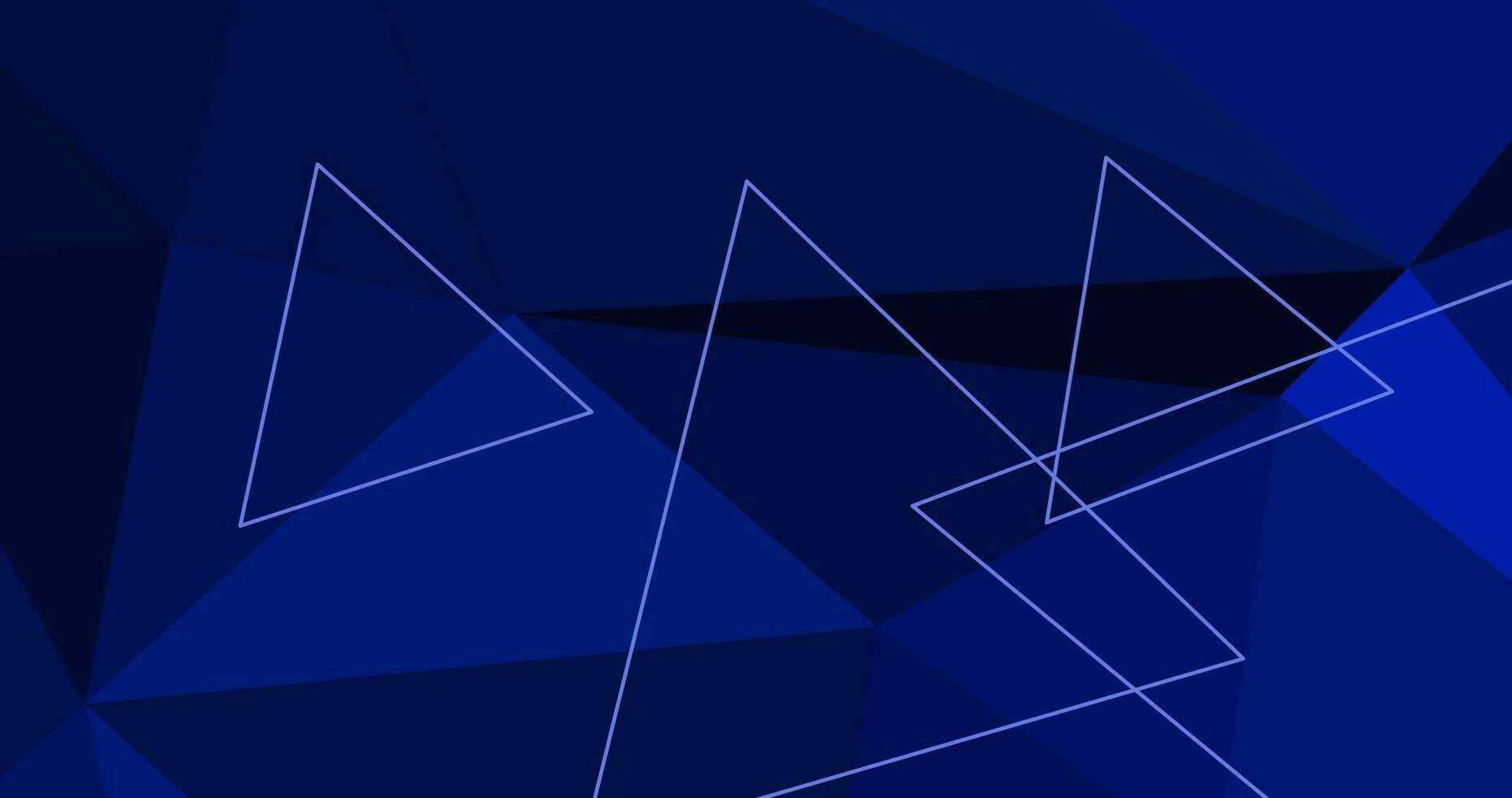 abstrait moderne bleu Contexte avec Triangles vecteur