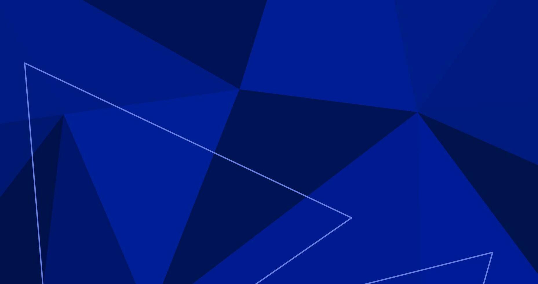 abstrait moderne bleu Contexte avec Triangles vecteur