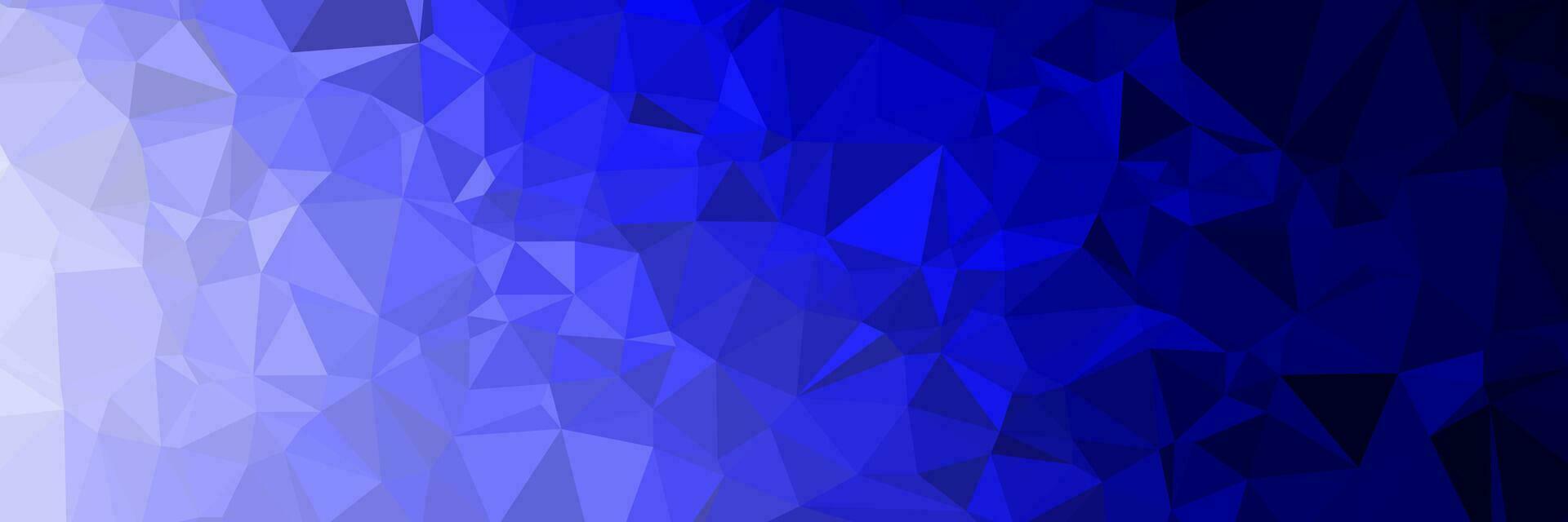 fond bleu abstrait avec des triangles vecteur