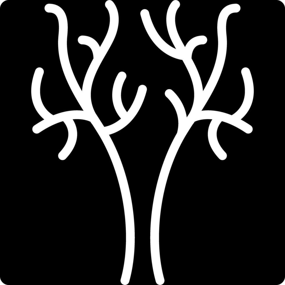 solide icône pour branches vecteur