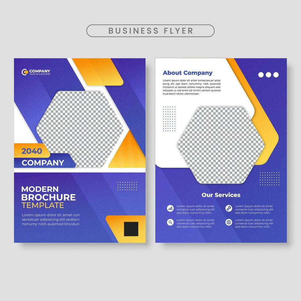 affaires prospectus modèle. entreprise brochure vecteur