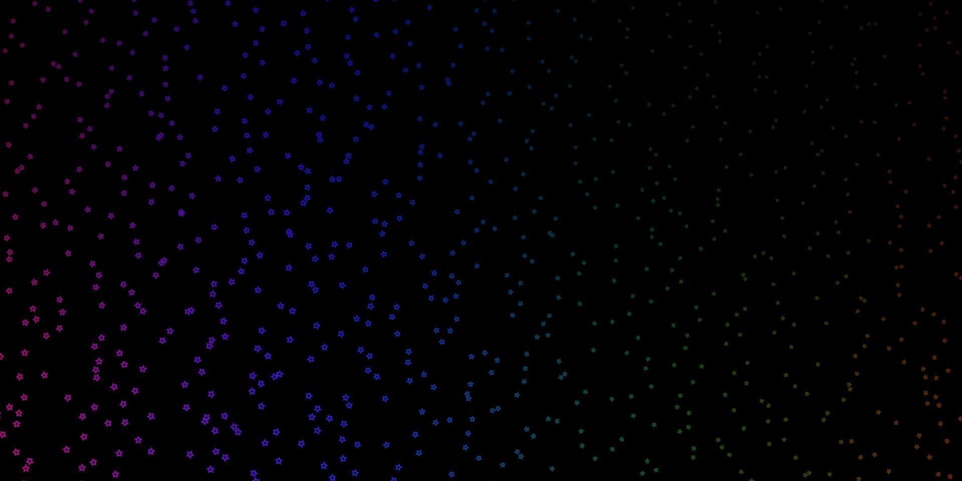 disposition de vecteur multicolore sombre avec des étoiles brillantes.