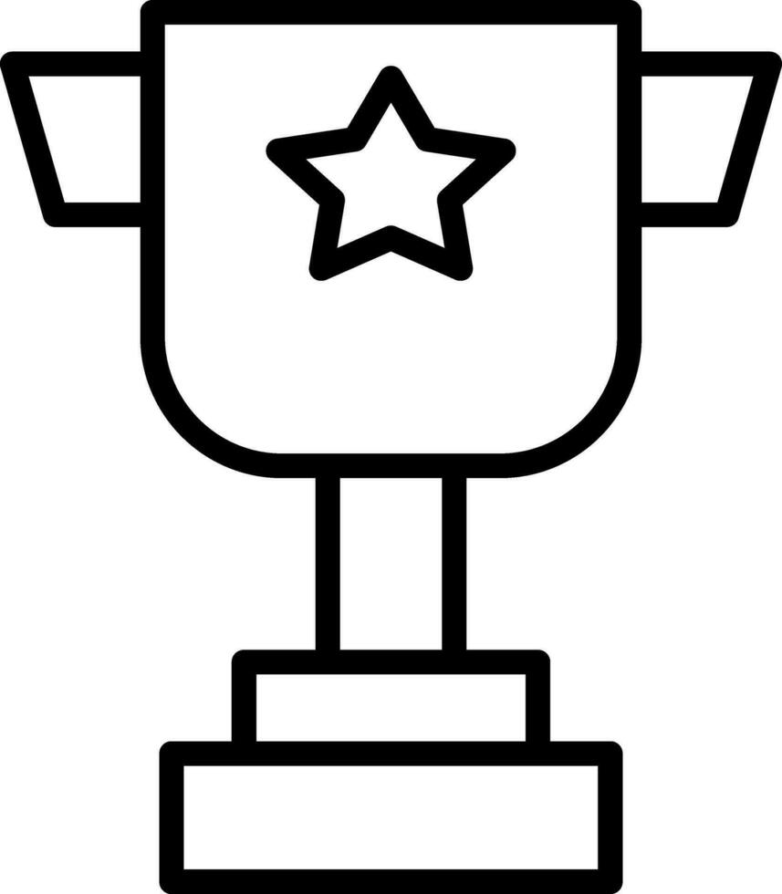 conception d'icône de vecteur de trophée