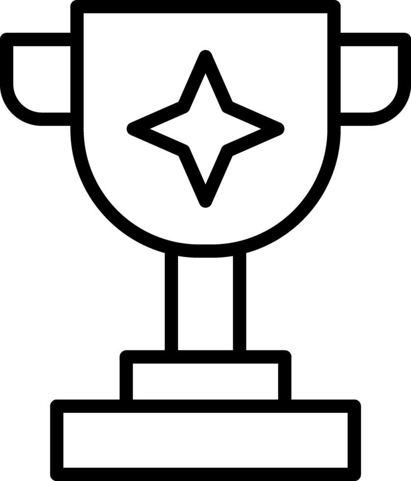 conception d'icône de vecteur de trophée