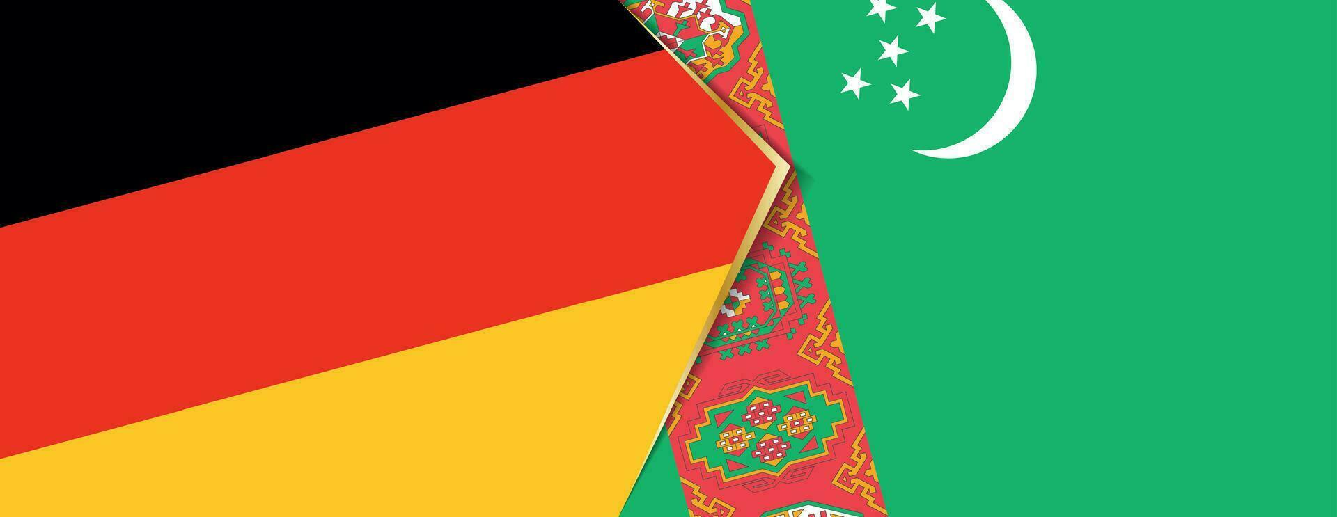 Allemagne et Bulgarie drapeaux, deux vecteur drapeaux.