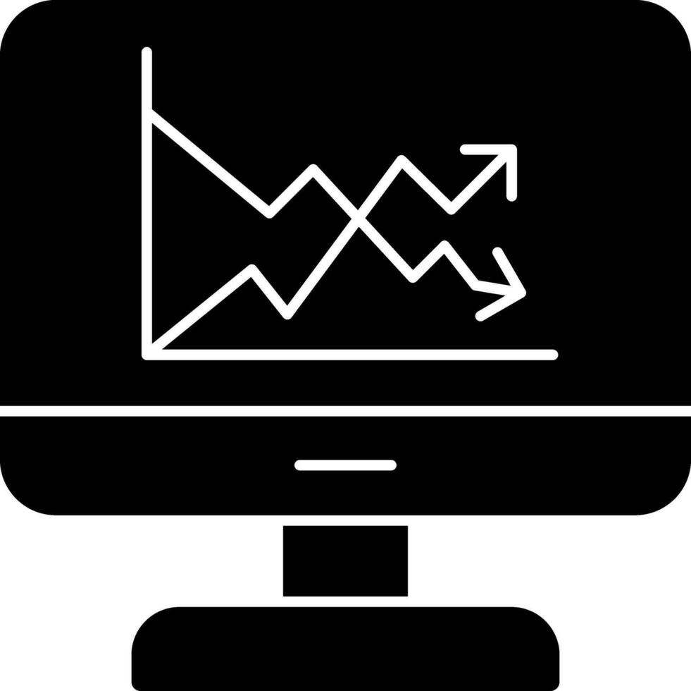 marché volatilité vecteur icône conception