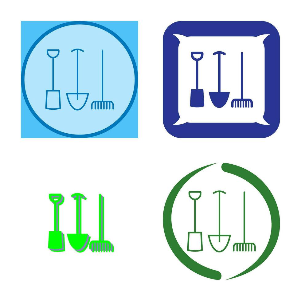 icône de vecteur d'outils de jardinage