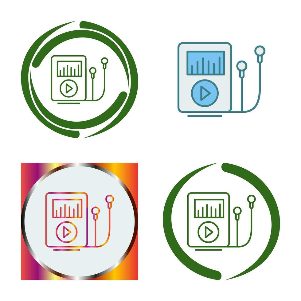 icône de vecteur de lecteur de musique